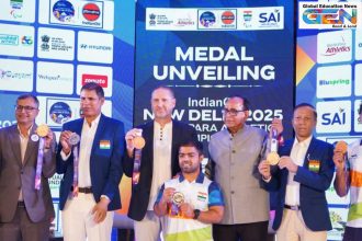 PM Modi historic performance para athletics 2025, India 22 medals World Para Championships, Sumit Antil gold javelin F64, Simran Sharma 100m T12 gold, New Delhi para athletics hosting, India 10th rank para worlds, para athletes inspiration Modi, best ever India para medals, Shailesh Kumar high jump T63, Rinku Hooda javelin F46, current affairs, UPSC current affairs, education, UPSC 2026