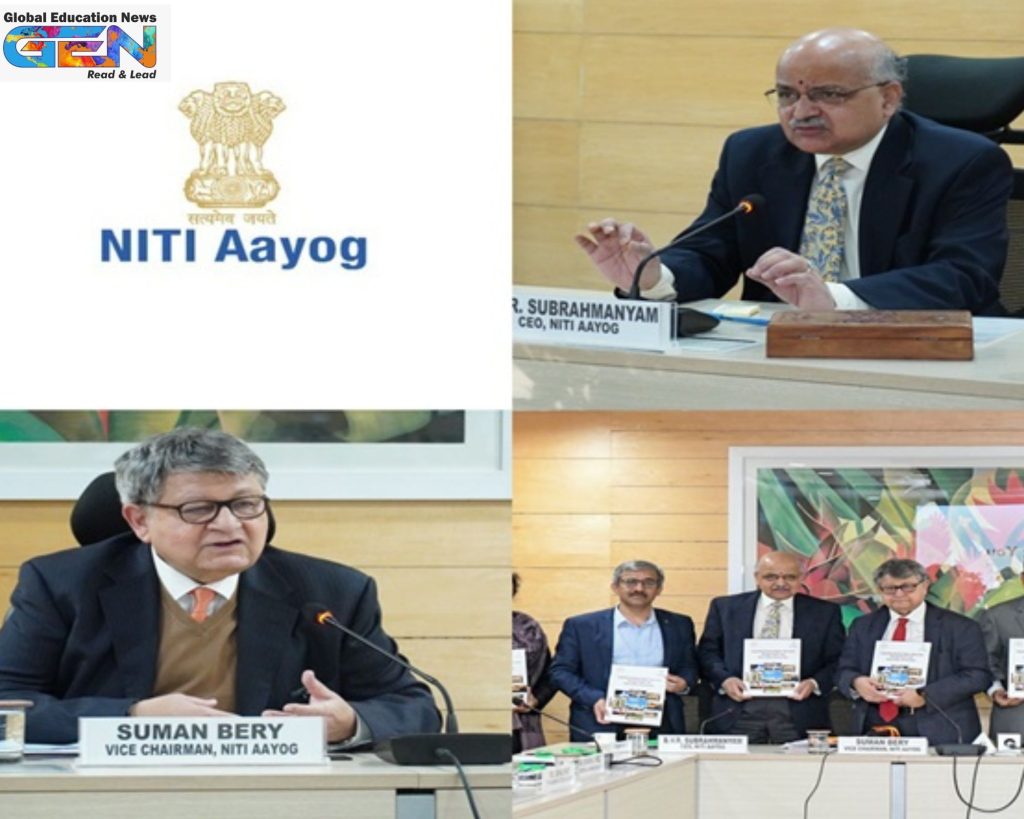 NEP 2020 progress report, NITI Aayog education review, foundational literacy India, higher education GER 2035, rural education gaps, Viksit Bharat education, PM SHRI schools, education news