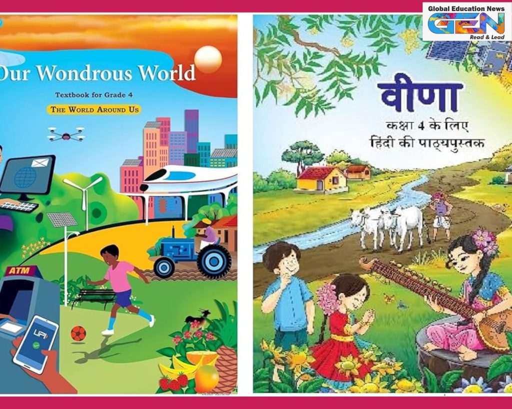 UP NCERT books class 4 2026, Uttar Pradesh government schools NCERT, phased NCERT implementation UP, Veena Hindi book class 4, Ganit Mela mathematics UP, Hamara Adbhut Sansar EVS, UP digital education challenges, basic education department UP, NEP aligned curriculum 2026, NEP 2020, education news