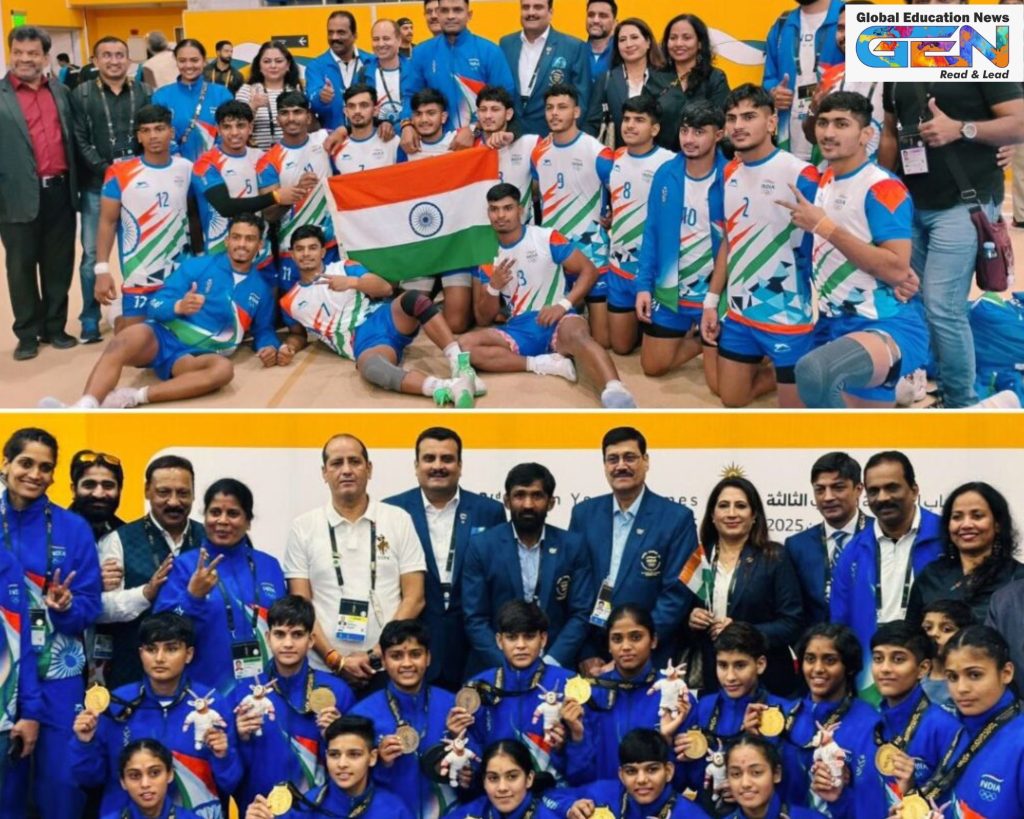 india kabaddi asian youth games 2025, girls kabaddi final 75-21, boys kabaddi 35-32 iran, neha patel 28 points, isa sports city riffa, indian kabaddi dominance, asian youth games medal tally, kabaddi youth pipeline, bahrain kabaddi finals, india sports achievements 2025, current affairs, UPSC current affairs, UPSC 2026