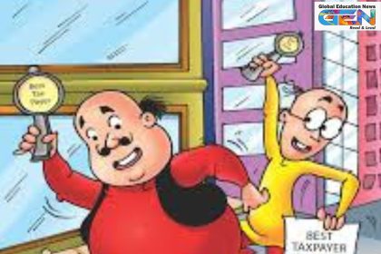 CBSE income tax comics, Motu Patlu tax awareness, financial literacy for students, tax education in schools, income tax for kids, CBSE educational initiatives, multilingual comics India, responsible citizenship youth, education news, NEP 2020