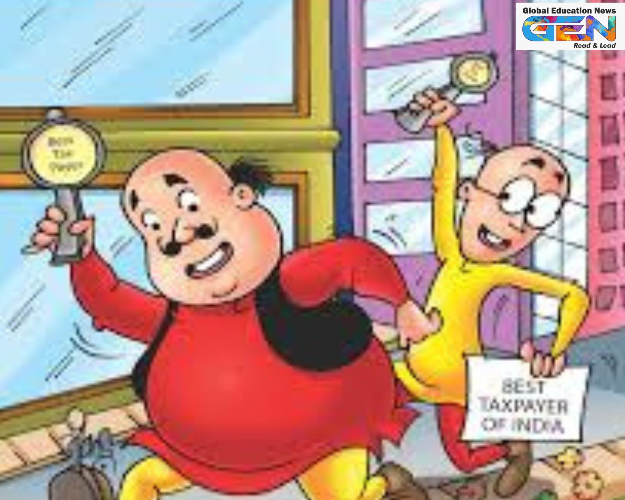 CBSE income tax comics, Motu Patlu tax awareness, financial literacy for students, tax education in schools, income tax for kids, CBSE educational initiatives, multilingual comics India, responsible citizenship youth, education news, NEP 2020