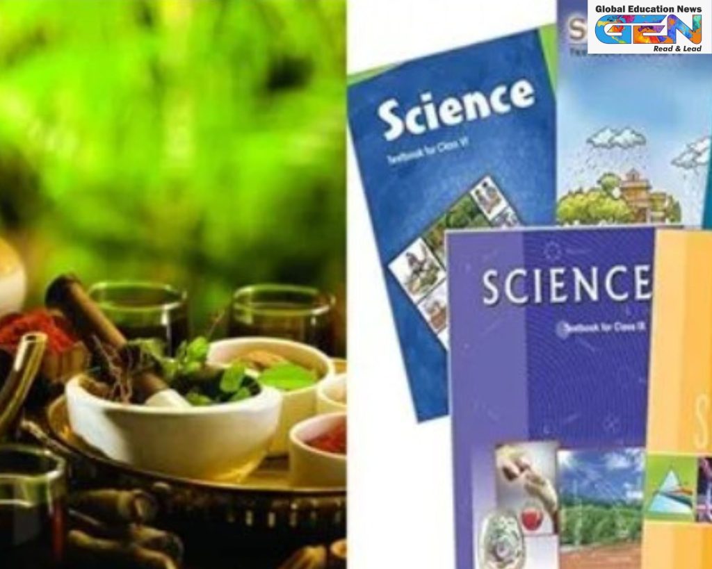 NCERT includes Ayurveda class 6 8, Ayurvedic principles in science textbook, dinacharya ritucharya education, 20 gunas NCERT, integrated health model India, AYUSH NEP 2020, wellness curriculum changes 2025, NEP 2020, education news