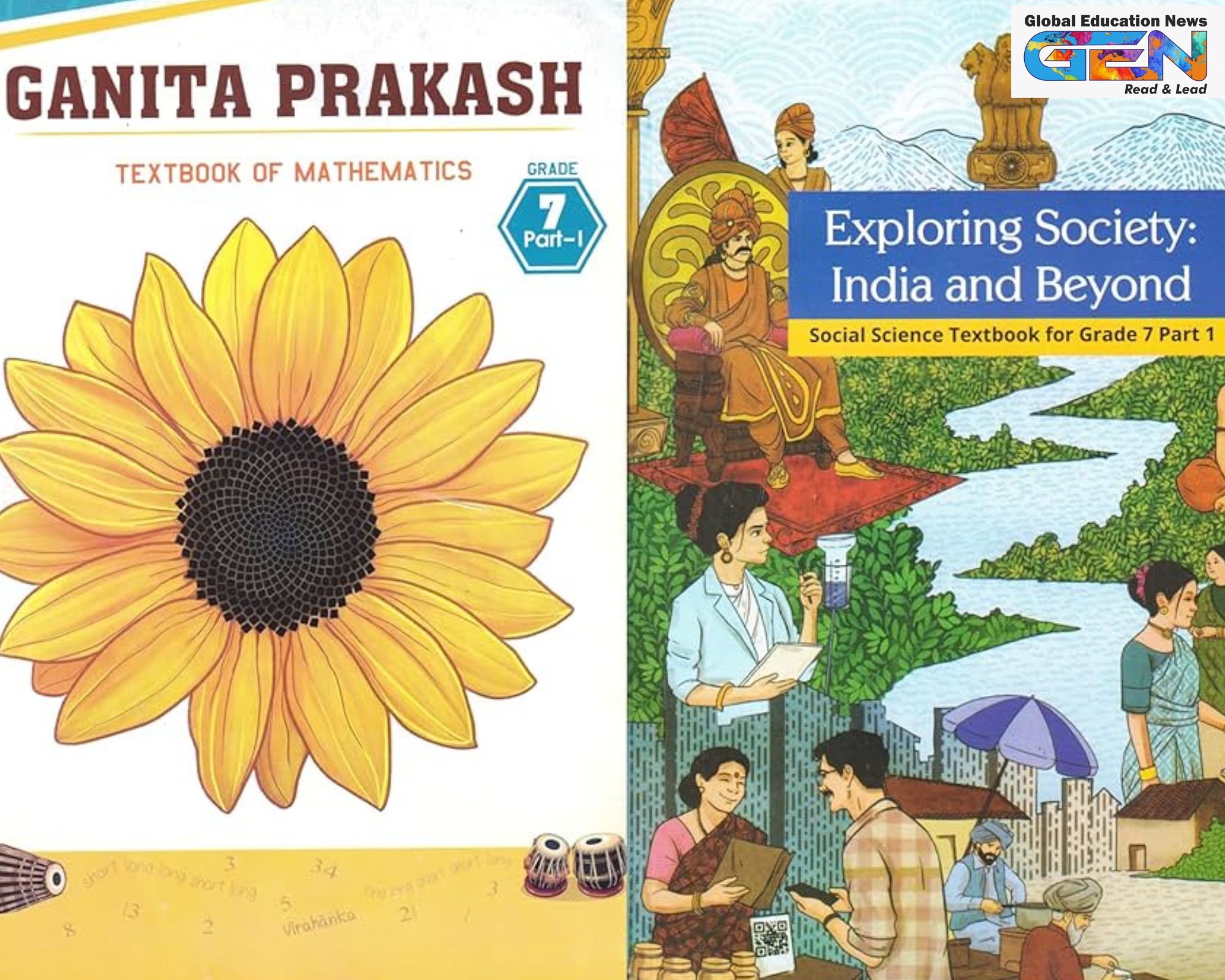 NCERT Ganita Prakash algebra, ancient India mathematics legacy, Brahmagupta integers rules, Bhaskara bijaganita, Indian Knowledge Systems NEP, Class 7 textbook reforms, historical math contributions India, education news, NEP 2020