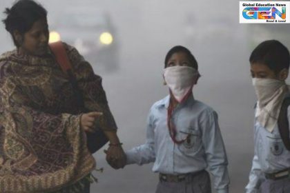 Delhi pollution 2025, GRAP 3 activation, hybrid mode schools, severe AQI Delhi, air quality index, child respiratory health, stubble burning impact, NCR education policy, pollution mitigation strategies, education news, NEP 2020