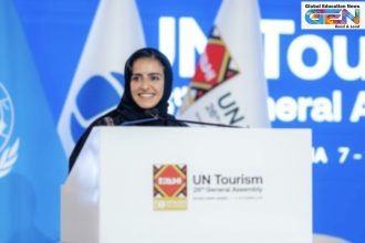 Shaikha Al Nowais appointment, UN Tourism 2026, first female Secretary-General UNWTO, UAE women leadership, sustainable tourism vision, digital innovation travel, youth empowerment tourism, GCC congratulations UN, global tourism recovery 2025, BioE3 policy tourism, current affairs, UPSC current affairs, UPSC 2026