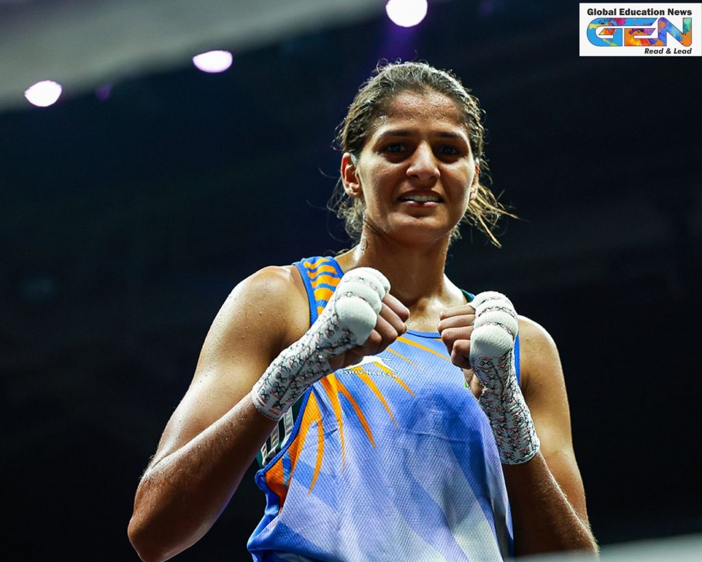 Indian women boxers, World Boxing Cup Finals 2025, seven golds boxing, Nikhat Zareen victory, Minakshi Hooda gold, Jaismine Lamboria comeback, Olympic qualifiers boxing, Greater Noida tournament, women's Olympic boxing, Indian medal tally, NEP 2020, education news