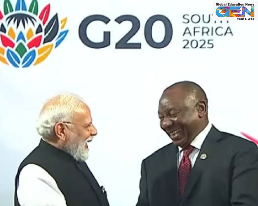 G20 Leaders Summit 2025, PM Narendra Modi G20, Johannesburg Expo Centre, Ukraine 28-point plan, US boycott G20 2025, European leaders Ukraine response, Modi Ramaphosa meeting, G20 theme solidarity equality, Zelenskyy peace talks, transatlantic Ukraine divide, current affairs, UPSC current affairs, UPSC 2026