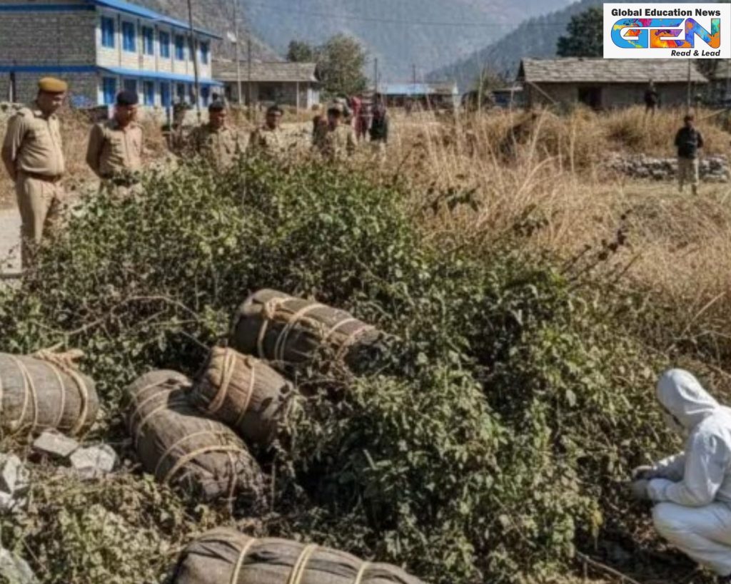 Almora gelatin sticks, Uttarakhand school explosives, 161 gelatin recovery, Devendra Pincha SSP, PMGSY project leftovers, India terror alert 2025, forensic probe Almora, NEP 2020, education news, current affairs
