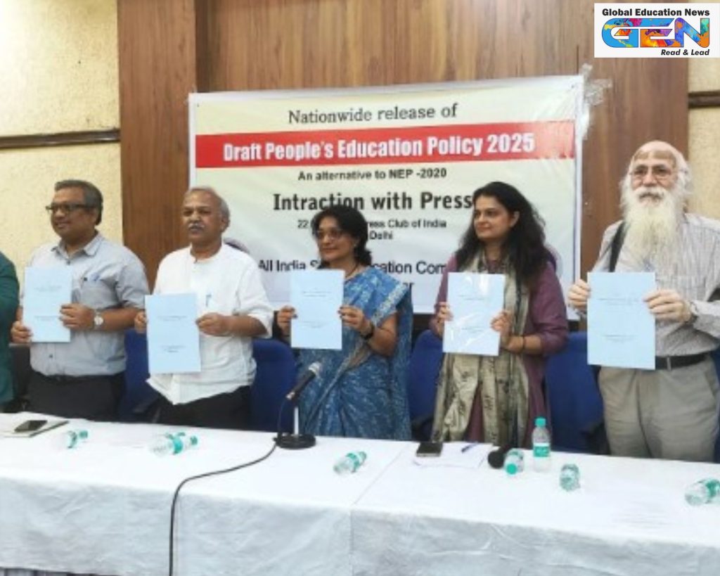 PEP 2025 draft, counter NEP 2020, AISEC education policy, school mergers Karnataka, privatization critique India, secular curriculum reforms, education funding 6% GDP, higher education federalism, teacher training BEd, universal free education India, NEP 2020, education news