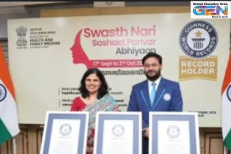 Swasth Nari Sashakt Parivar Abhiyaan 2025, India Guinness Records women's health, most registrations healthcare platform, breast cancer screening online India, vital signs screening records, PM Modi health campaign, JP Nadda Swasth Nari, Poshan Maah achievements, anemia TB screenings India, family wellness initiative, current affairs, UPSC current affairs, UPSC 2026