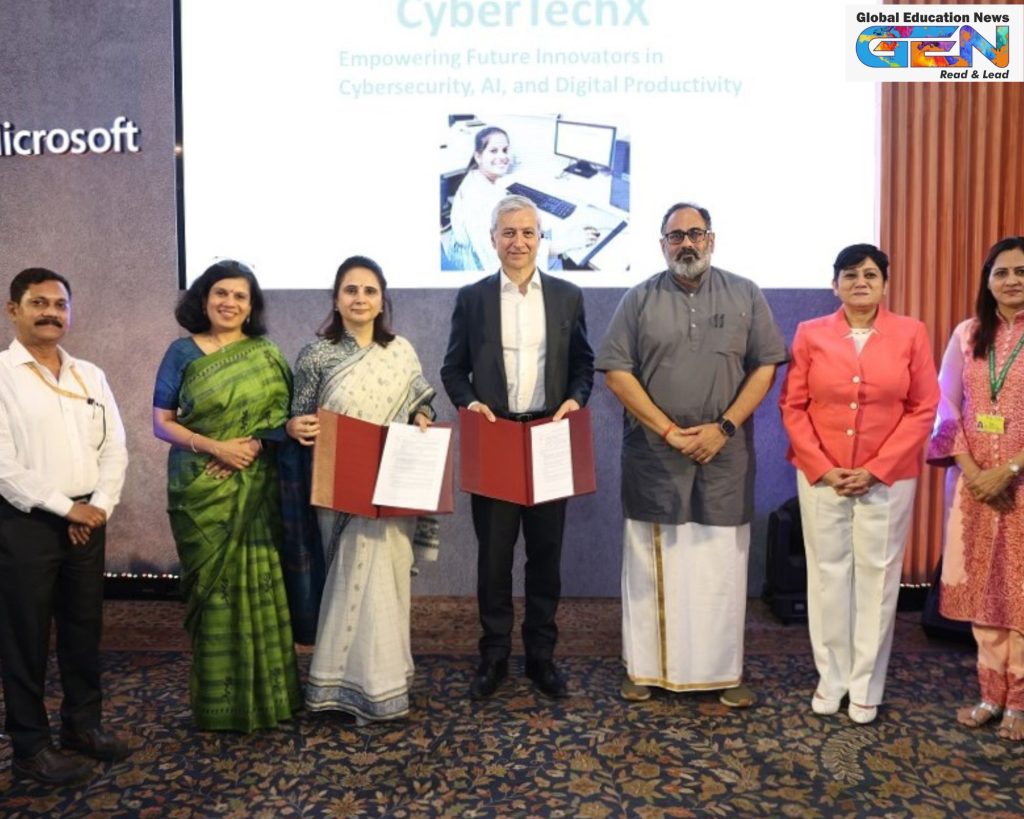 AI skilling India, Microsoft India MoU, MSDE collaboration, National Career Service jobs, global workforce mobility, DigiSaksham training, e-Shram enhancements, youth employability India, cybersecurity skills, cloud technology programs, education news, NEP 2020