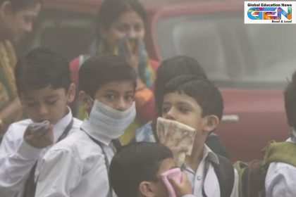 Delhi AQI December 2025, GRAP stage IV schools, hybrid learning pollution, Delhi NCR air quality, online classes Delhi, child health smog, pollution restrictions 2025, stubble burning effects, CAQM guidelines, indoor activities kids, education news, NEP 2020