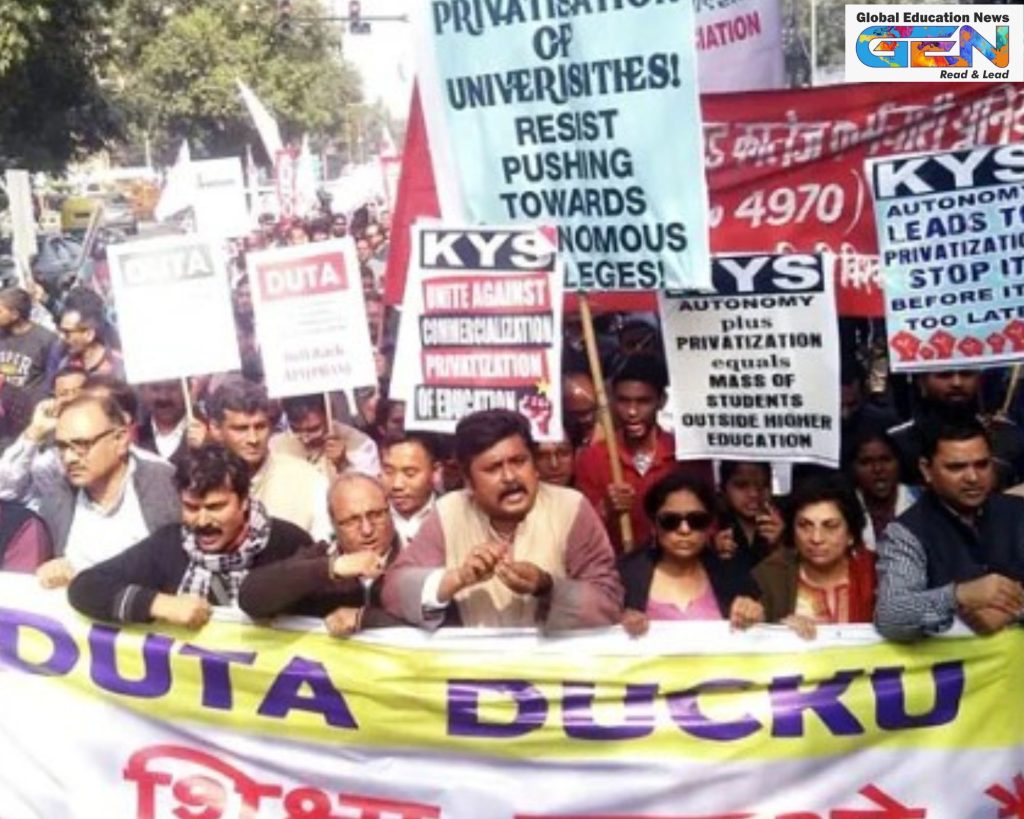 VBSA Bill opposition, central university teachers protest, higher education funding crisis, UGC AICTE repeal, university autonomy threats, Viksit Bharat Shiksha Adhishthan, Indian higher ed reforms, teacher unions JFME, Lok Sabha education bill, NEP implementation challenges, education news, NEP 2020