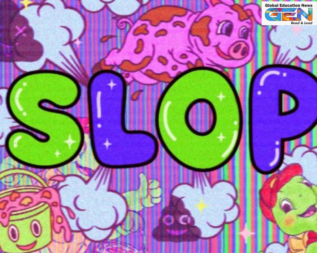 slop word of the year, Merriam-Webster 2025, AI slop definition, low-quality digital content, AI content frustration, slop examples 2025, word of the year history, human vs AI creativity, social media AI trends, vocabulary building 2025, education news, NEP 2020