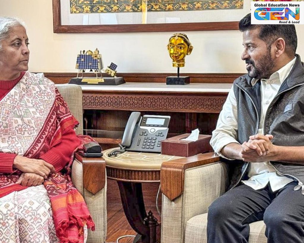 Telangana CM education funding, Revanth Reddy IIM proposal, ₹30,000 crore education exemption, integrated residential schools Telangana, central schools approval, Union Finance Minister meeting, Young India Integrated Schools, FRBM limits education, Hyderabad IIM land, marginalized communities education, education news, NEP 2020