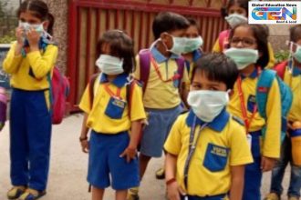 Delhi air purifiers installation, schools pollution control 2025, child respiratory health Delhi, government school air quality, AQI severe winter, PM2.5 reduction schools, Bhalswa landfill clearance, education news, NEP 2020