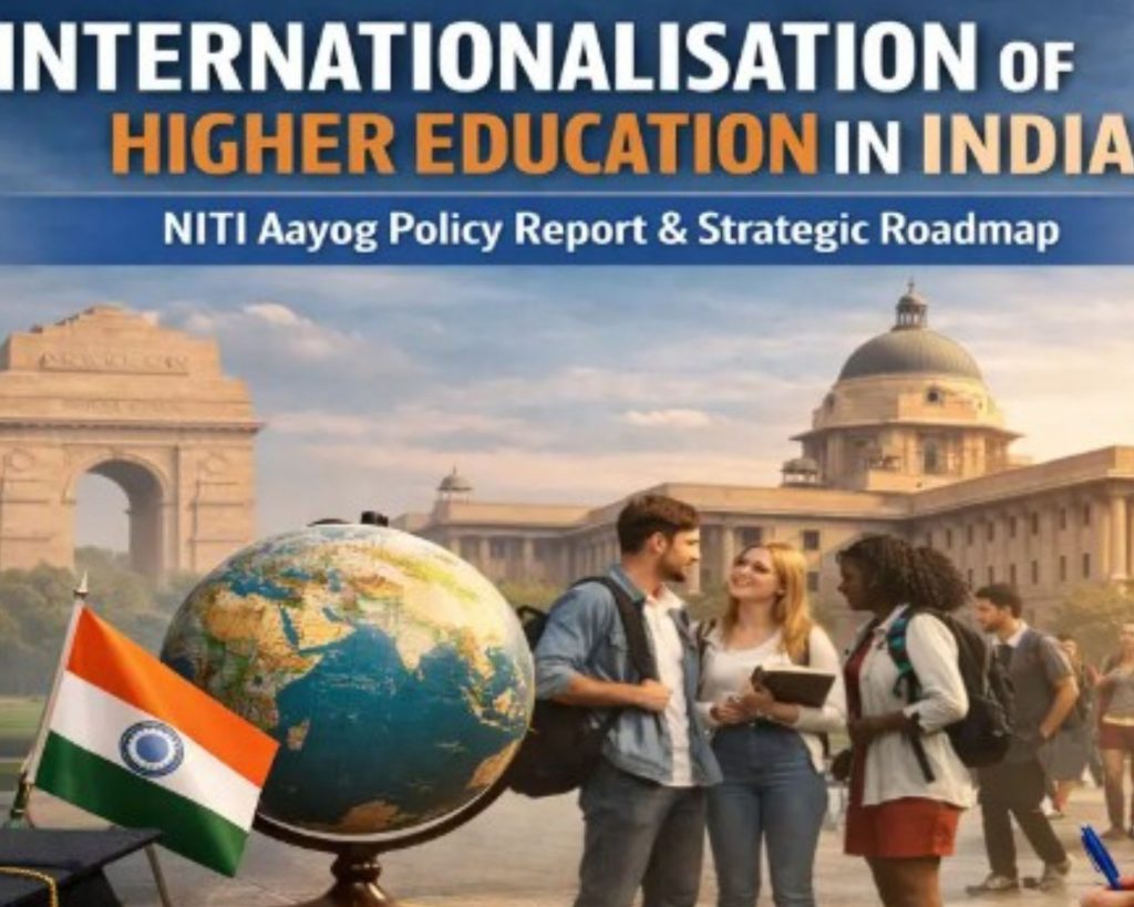 NITI Aayog report 2025, higher education internationalisation, Erasmus-like programs India, $10 billion research fund, inbound student projections, NEP 2020 scholarships, Tagore academic mobility, Bharat Vidya Kosh endowment, education news, NEP 2020