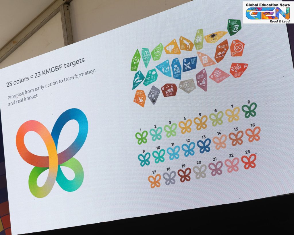 Armenia COP17 butterfly logo December 2025, Erivan Anomalous Blue Polyommatus eriwanensis, 23 colors Kunming-Montreal targets, Taking Action for Nature slogan, COP17 Yerevan October 2026, biodiversity framework review, endemic butterfly ecosystem indicator, Armenia biodiversity hosting role, COP logos symbolic evolution, global conservation challenges 2030, current affairs, UPSC CSE 2026