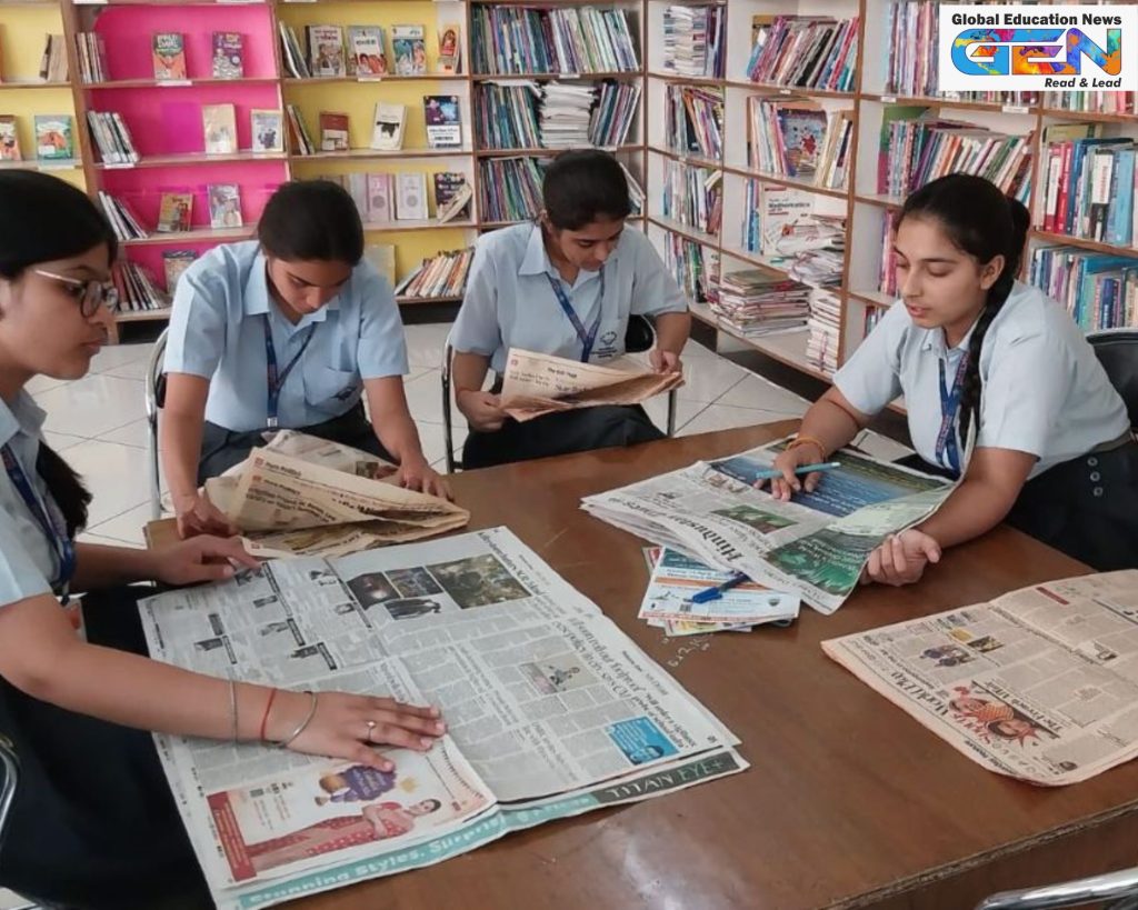 UP govt daily newspaper schools December 2025, 10 minutes assembly reading editorials, No Bouquet Only Book trophies books, UP reading campaign November 2, vocabulary enhancement notice board, school magazine student discussions Classes 9-12, curb mobile phone social media students, competitive exams preparation UP, district libraries access weekly books, literacy incentives certificates schools, education news, NEP 2020