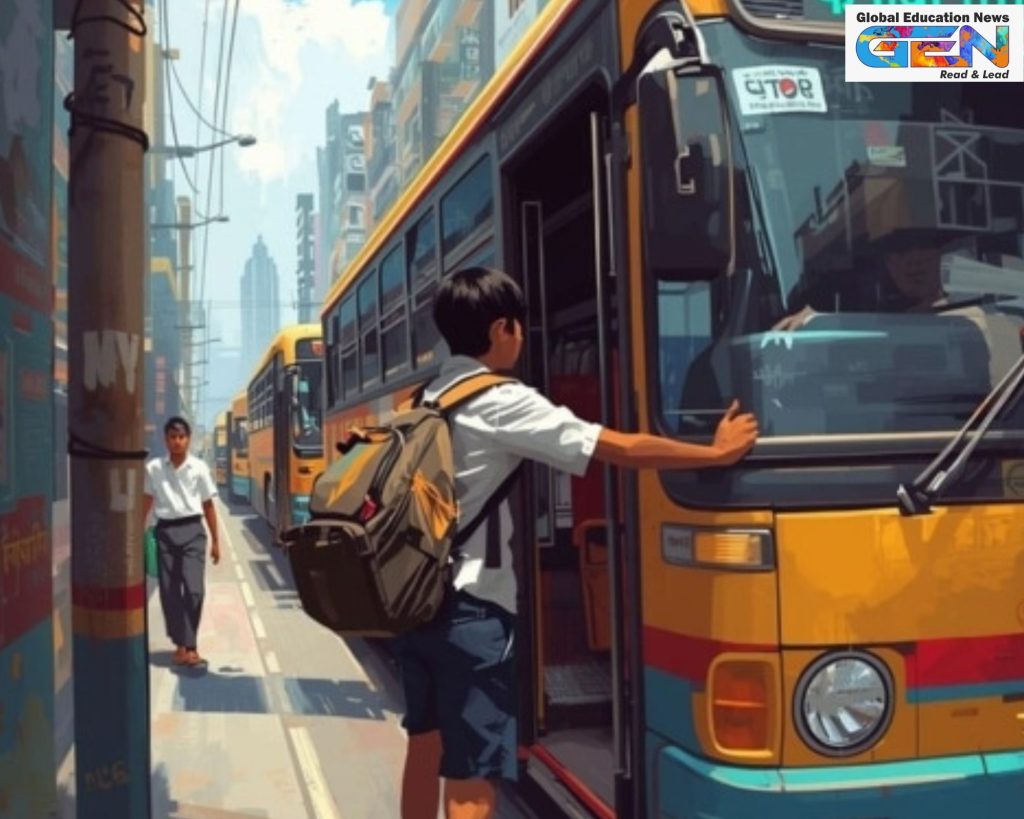 Odisha free bus school students December 2025, MBS scheme 50% concession to free travel, CM Majhi August meeting bus policy, OSRTC software modifications routes, student ID uniform free ride Odisha, reduce dropout distance barriers, AC non-AC bus waiver students, transport department notification Dec 24, school attendance boost Odisha, equity rural tribal education, education news, NEP 2020