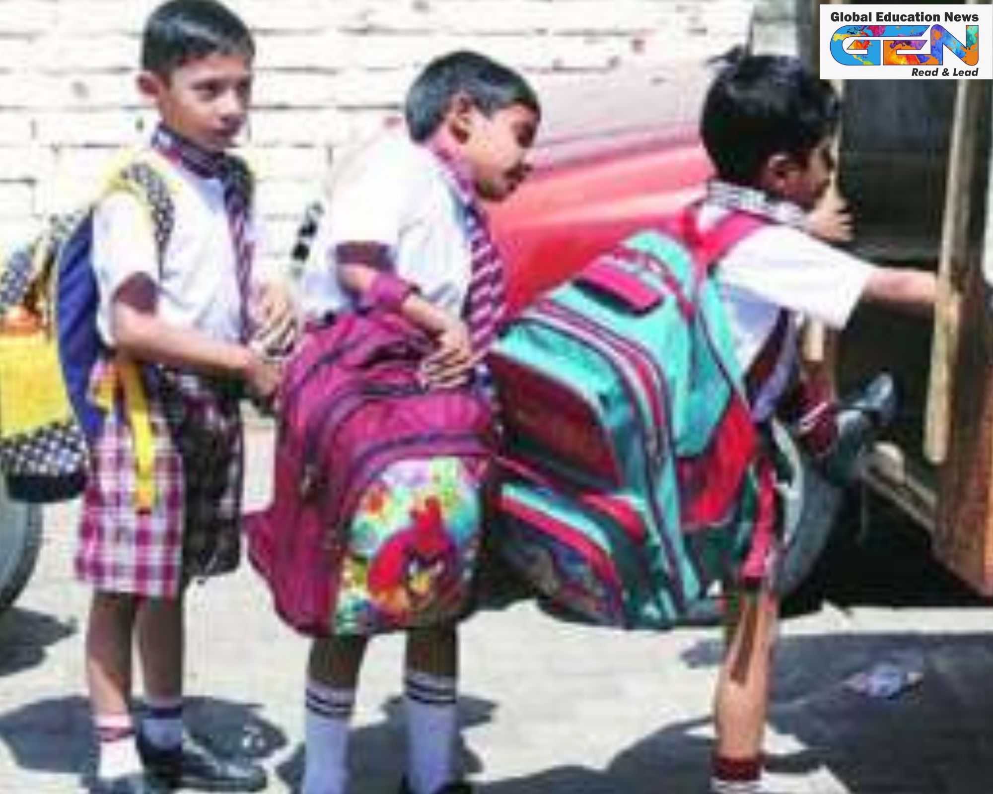 Rajasthan textbooks distributed two phases 2026-27 school bag burden, Classes 1-5 weight reduction 50% Krishna Kunal, quarterly system 2027-28 25% load positive impact health, learning capacity engagement attendance, NEP joyful stress-free education Rajasthan, primary students physical strain back pain, parental worry easier commutes, implementation circular January 2026 pilot schools, Rajasthan State Text Book Board supply chain, national inspiration Kerala's model NCERT surveys, education news, NEP 2020