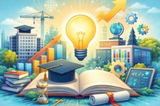 Budget 2026 education allocation India, higher education research funding 2026, Viksit Bharat skilling initiatives, AI Centres expansion budget, rural higher ed equity, faculty development grants, industry academia synergy, 6% GDP education target, education news, NEP 2020