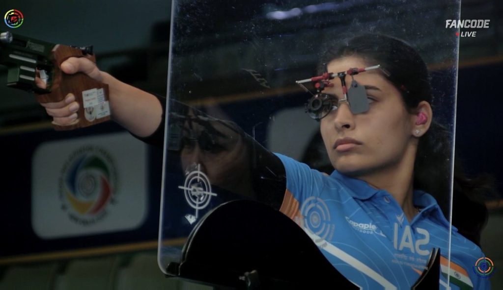 Manu Bhaker Asian silver, 25m pistol Asian Championship, Asian Rifle and Pistol 2026 India, Esha Singh bronze 25m pistol, India shooting medals Asian championships, current affairs, UPSC current affairs