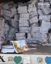 UP textbook scam 2026, Bahraich school books sold as scrap, free textbooks misuse, Uttar Pradesh education corruption, Samagra Shiksha textbook diversion, textbook recovery action, education inventory probe, education news