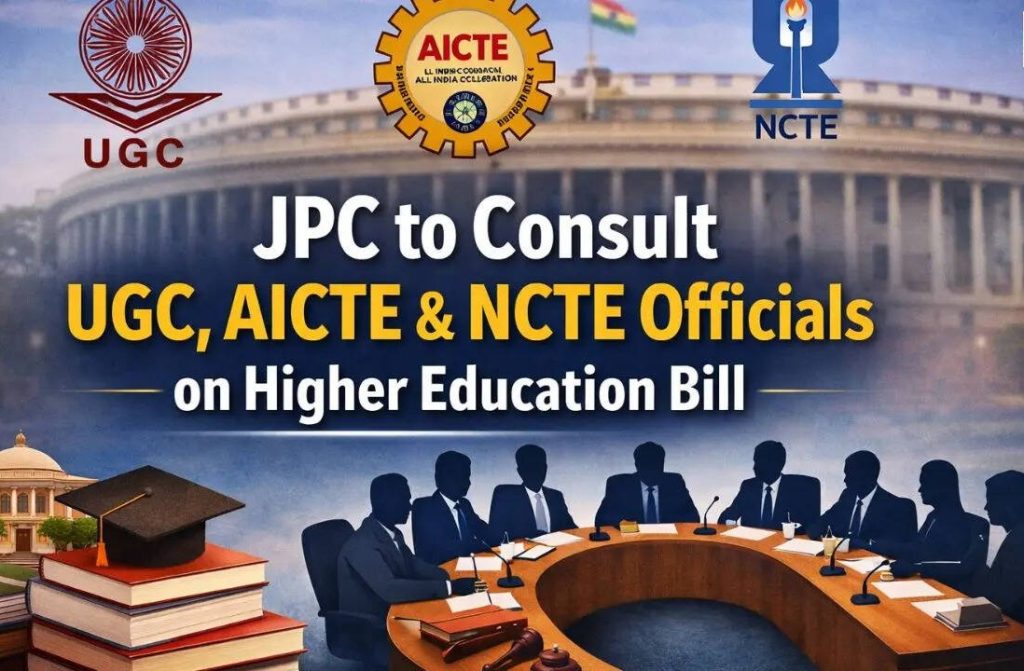 higher education bill india, jpc higher education bill consultation, ugc aicte ncte reform bill, viksit bharat shiksha adhishthan bill, higher education regulatory reform india, ugc aicte ncte merger proposal, education policy news india, parliament education reform bill, higher education governance india, national education policy reforms