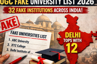 UGC fake universities list 2026, Rajeev Gandhi Institute of Technology and Management fake, Rajasthan fake university Alwar, UGC blacklisted institutes 2026, 32 fake universities India, verify UGC recognised universities, avoid fake degree scams, higher education alerts March 2026