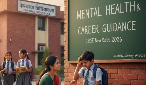 CBSE mandates counselling in every school 2026, socio-emotional counsellor qualifications CBSE, career counsellor CBSE schools, CBSE 1:500 counsellor ratio, student mental health support CBSE, CBSE revised affiliation bye-laws January 2026, challenges school counselling India, SEL socio-emotional learning CBSE, CBSE counselling implementation 2026, holistic education CBSE mental health