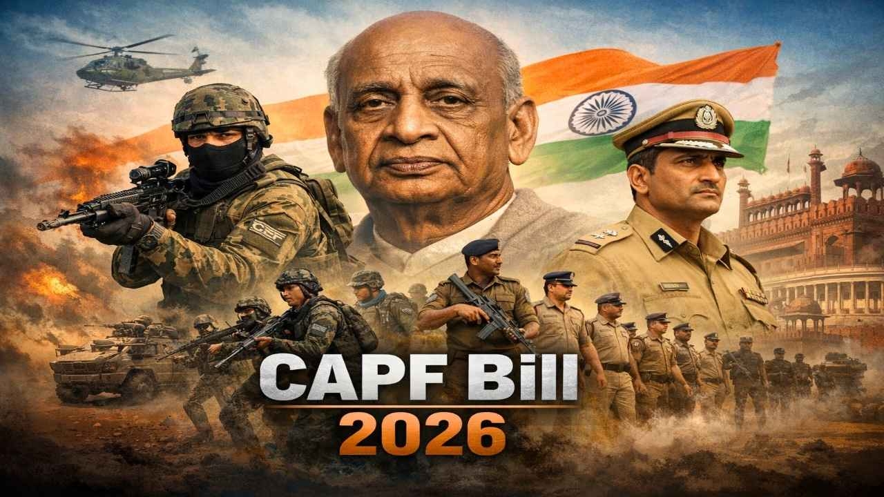 CAPF Umbrella Bill 2026 explained, IPS deputation CAPF bill, Central Armed Police Forces reform India, CAPF administrative reforms 2026, OGAS status CAPF officers, CAPF vs IPS controversy, internal security policy India, CAPF recruitment and promotion rules, India paramilitary reforms 2026, CAPF General Administration Bill details, current affairs