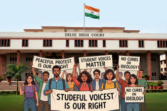 Delhi High Court university cannot restrict peaceful expression, AUD student suspension quashed 2026, student right to peaceful protest India, Delhi HC campus freedom ruling March 2026, universities ideological differences student dissent, Article 19(1)(a) and (b) campus protest, Justice Jasmeet Singh Ambedkar University judgment, higher education institutions free speech India