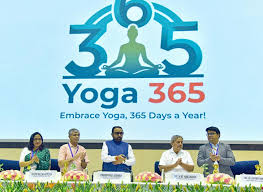 Yoga 365 launch India, daily yoga practice campaign, Ayush wellness initiative, yoga for mental health, digital yoga sessions India, yoga habit promotion, preventive healthcare yoga, yoga community engagement, year‑round yoga program, current affairs