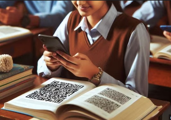 QR linked textbooks India, digital textbooks CBSE, DIKSHA QR code learning, student engagement education India, blended learning NEP 2020, QR code education benefits, digital learning challenges India, edtech classroom engagement