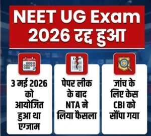 NEET UG 2026 cancelled, NEET paper leak 2026, NEET controversy timeline, NTA cancels NEET UG, NEET re exam date, CBI investigation NEET, medical entrance exam news, NEET latest update, NEET paper leak Rajasthan, NTA exam controversy, NEET re conduct details, NEET UG fresh dates