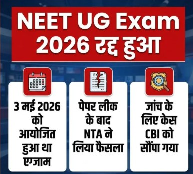 NEET UG 2026 cancelled, NEET paper leak 2026, NEET controversy timeline, NTA cancels NEET UG, NEET re exam date, CBI investigation NEET, medical entrance exam news, NEET latest update, NEET paper leak Rajasthan, NTA exam controversy, NEET re conduct details, NEET UG fresh dates