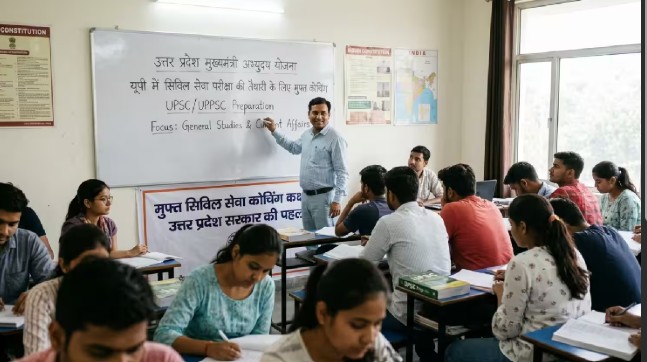 Uttar Pradesh free IAS coaching, UP PCS coaching scheme, Yogi Adityanath education, free UPSC coaching, civil services coaching Uttar Pradesh, marginalized students, government coaching scheme, UPSC preparation, UPPSC preparation, education news India, competitive exam coaching, social justice education, higher education, student welfare, inclusive education, government schemes India, UPSC aspirants, PCS aspirants, education policy, Uttar Pradesh education scheme