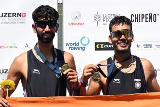 Indian soldiers World Rowing Cup gold, India's first World Rowing Cup gold, Lakshay rowing, Ujjwal Kumar Singh rowing, Indian Army rowers, World Rowing Cup 2026, rowing news India, Indian sports news, Lucerne World Rowing Cup, lightweight men's double sculls, international rowing championship, Army Rowing Node, India gold medal rowing, sports achievements India, Olympic rowing India