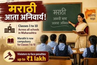 Marathi compulsory in Maharashtra schools, Maharashtra Marathi language policy, Dadaji Bhuse, Marathi language Act 2020, Maharashtra education news, Marathi mandatory Class 1 to 10, schools teaching Marathi, Maharashtra school reforms, Marathi language education, CBSE Marathi compulsory, ICSE Marathi subject, education policy Maharashtra, school inspections Maharashtra, language education India, regional language policy, education reforms India, Maharashtra schools latest news, Marathi teachers, school recognition rules, education news India
