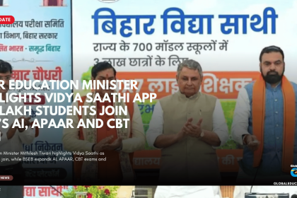 Bihar Vidya Saathi App, Mithilesh Tiwari, Mithilesh Tiwari Bihar Education Minister, Bihar Education Minister, BSEB Vidya Saathi App, Bihar Board Vidya Saathi, Vidya Saathi App 2026, Bihar Board News 2026, BSEB latest news, Vidya Saathi app students, 3 lakh students Vidya Saathi, APAAR ID Bihar Board, BSEB APAAR ID, Bihar Board CBT exams, computer based test Bihar Board, AI in Bihar education, Bihar education technology, JEE NEET preparation Bihar, Bihar vocational education, Bihar Model Schools