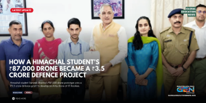 Himachal student Army drone, Sarvesh Sharma drone, ₹3.5 crore defence grant, Himachal student drone project, Army drone project India, radar-evading Army drone, defence innovation India, student drone project, Himachal Pradesh student innovation, IIT Roorkee drone project, Defence Ministry drone project, iDEX drone project, Defence Innovation Organisation, Indian Army drone technology, ₹3.5 crore drone grant, government polytechnic student drone