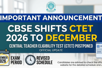 CTET 2026, CTET 2026 exam date, CTET December 2026, CTET exam date 2026, CTET December exam date, CTET 2026 new date, CTET admit card 2026, CTET exam city slip 2026, CTET Paper 1, CTET Paper 2, CTET 2026 exam schedule, CTET December 12 13 2026, CTET latest news, CBSE CTET 2026
