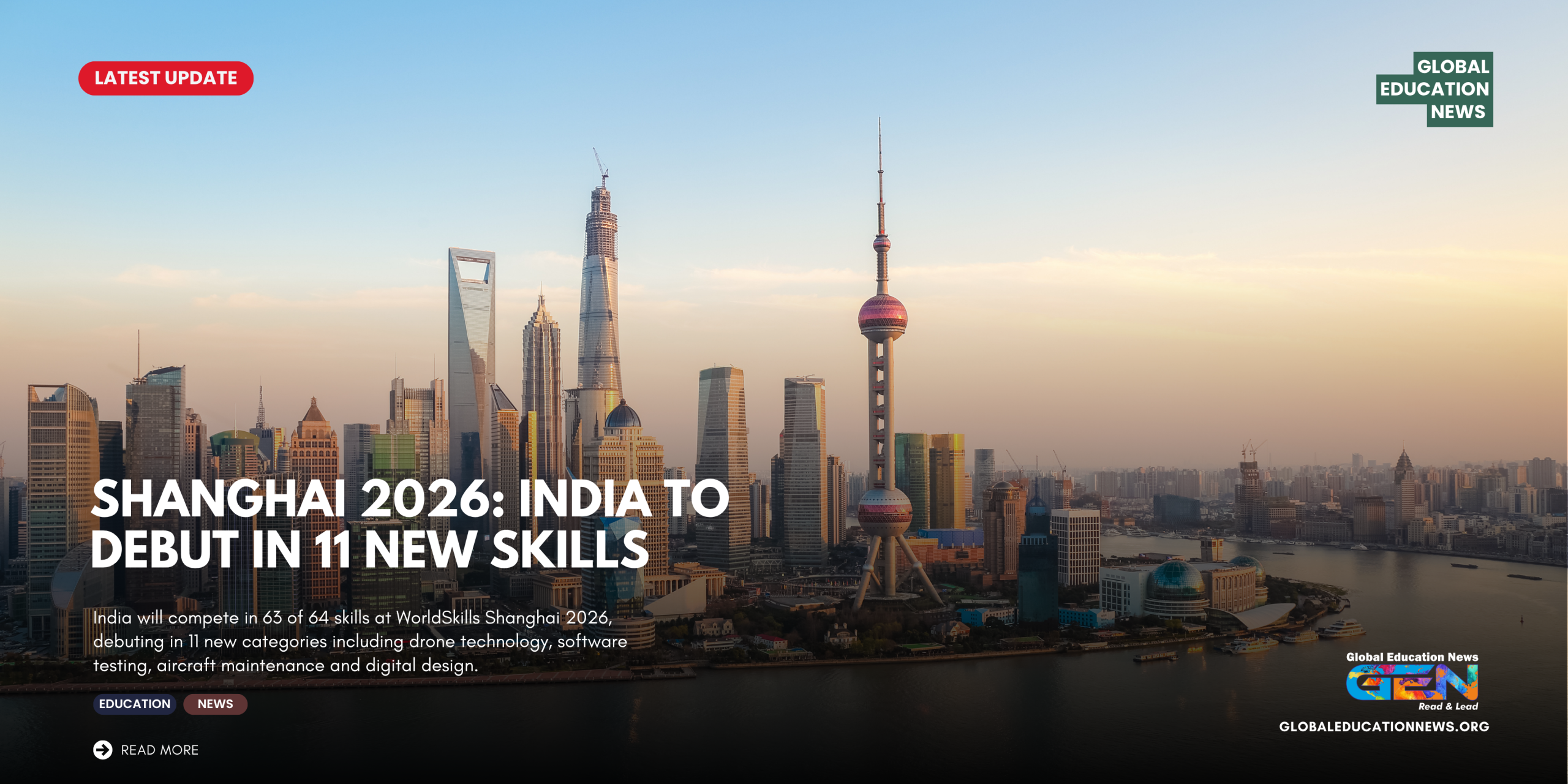 Shanghai 2026: India to Debut in 11 New Skills