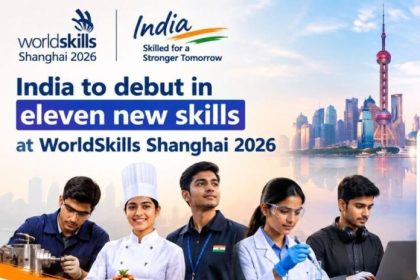 WorldSkills Shanghai 2026, India WorldSkills 2026, Team Skill India, India 11 new skills, WorldSkills Competition Shanghai, Skill India Mission, India vocational education, WorldSkills India ranking, future skills India, Unmanned Aerial Systems India, software testing skills, aircraft maintenance skills, digital interactive media design, India skills development