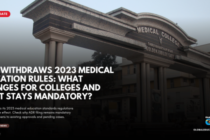 NMC Medical Education Regulations 2023, NMC Withdraws MSMER 2023, NMC Latest News 2026, Annual Disclosure Report ADR, NMC Medical College Rules, National Medical Commission Act 2019, Medical Education Regulations India, NMC Gazette Notification, Medical College Compliance, NMC Regulatory Update