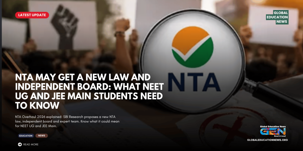 NTA Overhaul 2026 explained: SBI Research proposes a new NTA law, independent board and expert team. Know what it could mean for NEET UG and JEE Main.