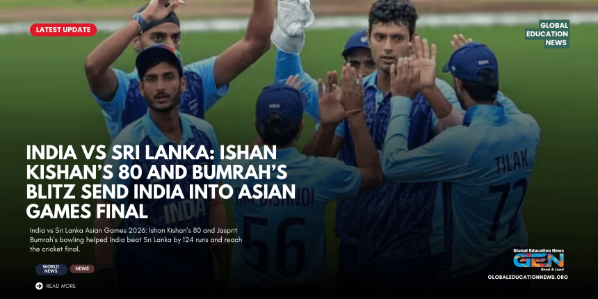 what happened in India vs Sri Lanka Asian Games 2026 semi final, who won India vs Sri Lanka semi final, India vs Sri Lanka Asian Games score, how many runs did India beat Sri Lanka by, who scored 80 for India against Sri Lanka, how did India reach Asian Games cricket final, who will India play in Asian Games 2026 cricket final, when is India vs Pakistan Asian Games cricket final, why did Sri Lanka lose to India, how many runs did Sri Lanka score against India, who took wickets for India vs Sri Lanka, Asian Games 2026 cricket final date, India Asian Games cricket final qualification, India vs Sri Lanka semi final highlights