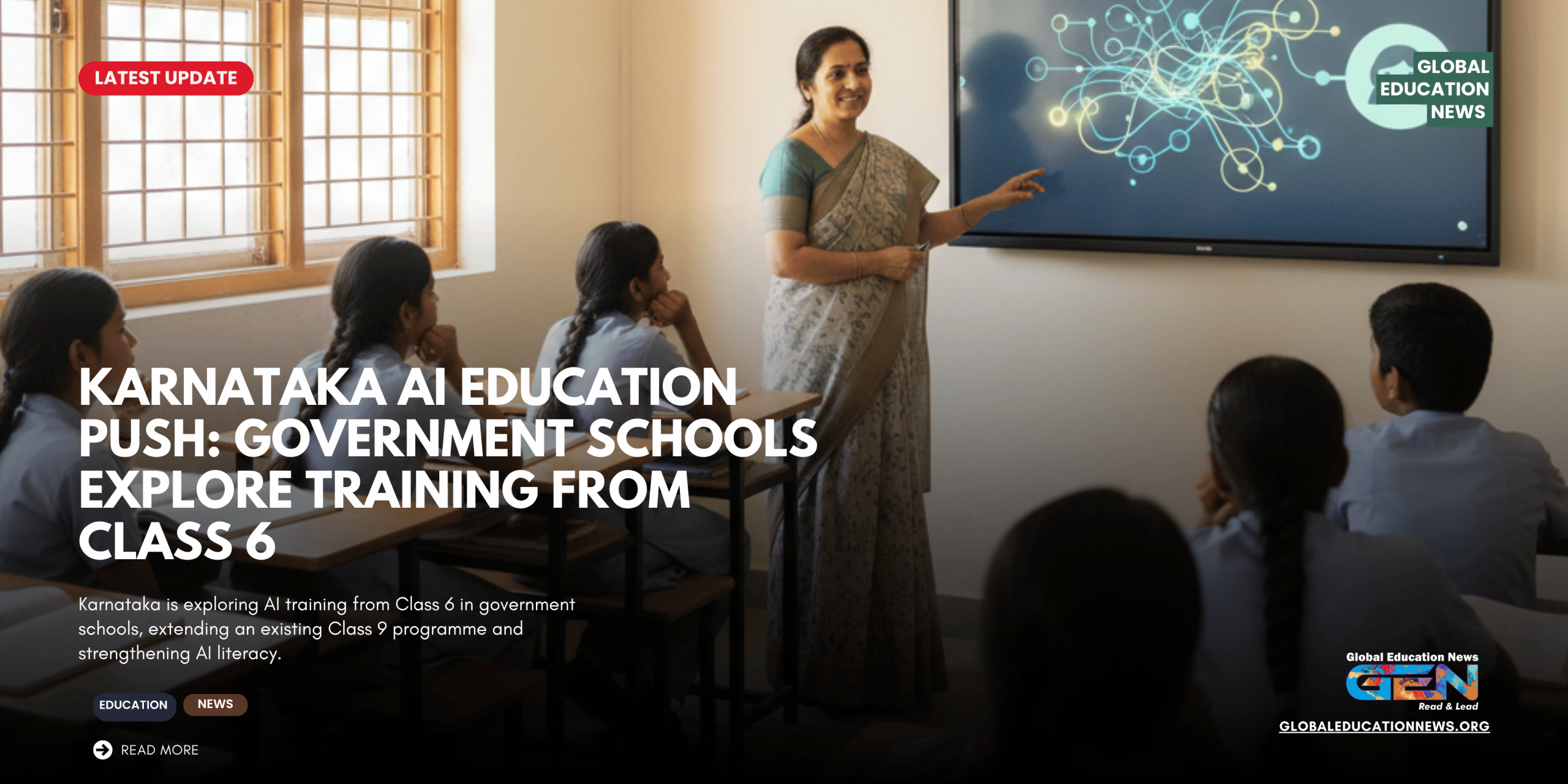 AI literacy India, Karnataka government schools, future skills, Karnataka AI education, AI training Class 6, AI education India, school AI curriculum, Karnataka government school AI